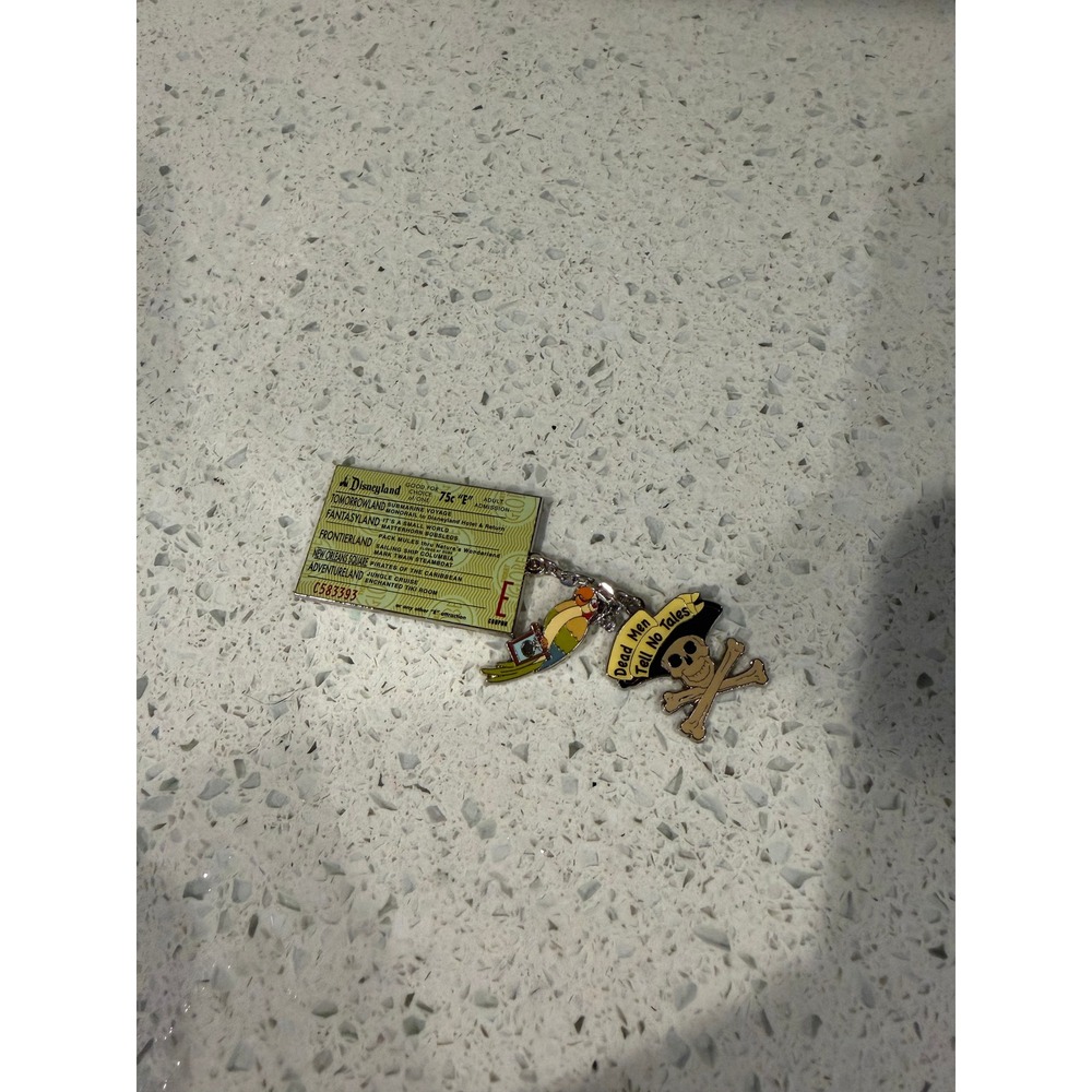 Disneyland Vintage E-Ticket Pirates of the Caribbean Dangle Pin
